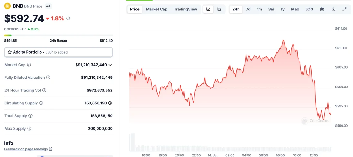 BNB kripto binance coin